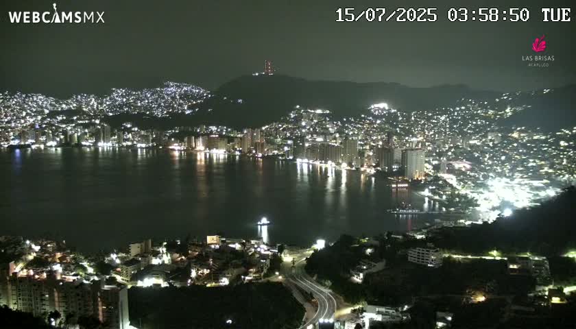 Acapulco City Skyline  Live Cam - Acapulco de Juarez, Guerrero, Mexico
