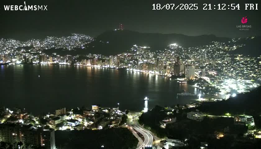 Acapulco City Skyline  Live Cam - Acapulco de Juarez, Guerrero, Mexico