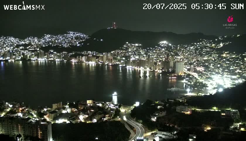 Acapulco City Skyline  Live Cam - Acapulco de Juarez, Guerrero, Mexico