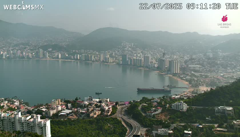Acapulco City Skyline  Live Cam - Acapulco de Juarez, Guerrero, Mexico