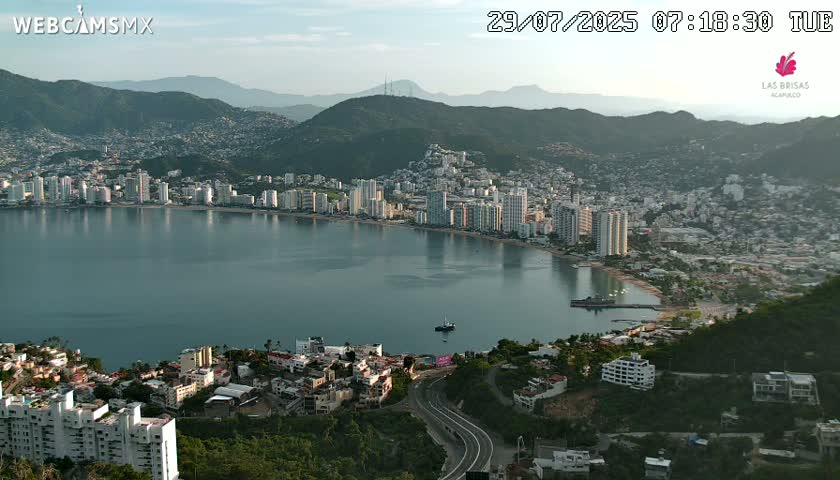 Acapulco City Skyline  Live Cam - Acapulco de Juarez, Guerrero, Mexico