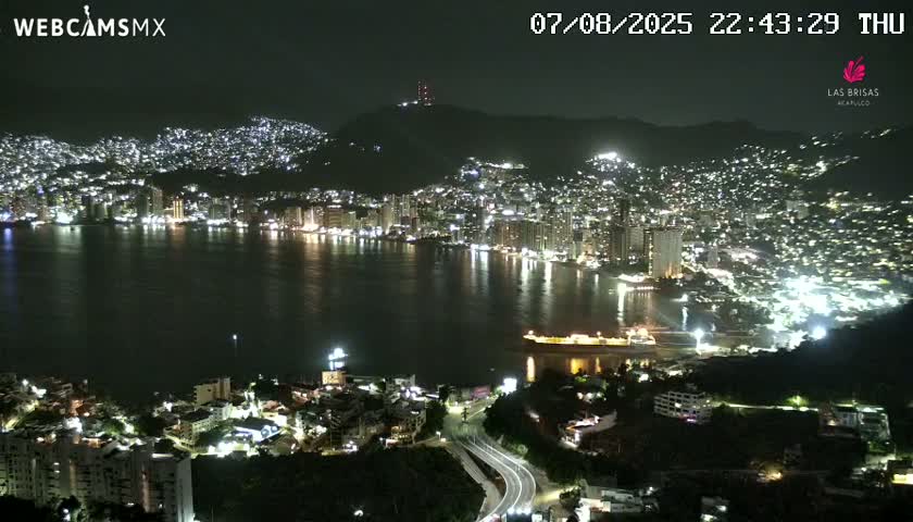 Acapulco City Skyline  Live Cam - Acapulco de Juarez, Guerrero, Mexico