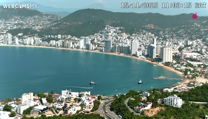 Acapulco City Skyline  Live Cam - Acapulco de Juarez, Guerrero, Mexico