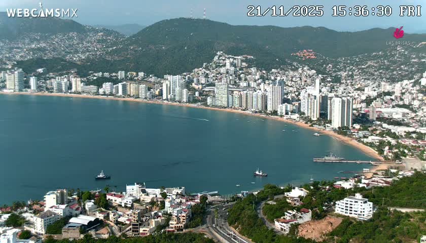 Acapulco City Skyline  Live Cam - Acapulco de Juarez, Guerrero, Mexico
