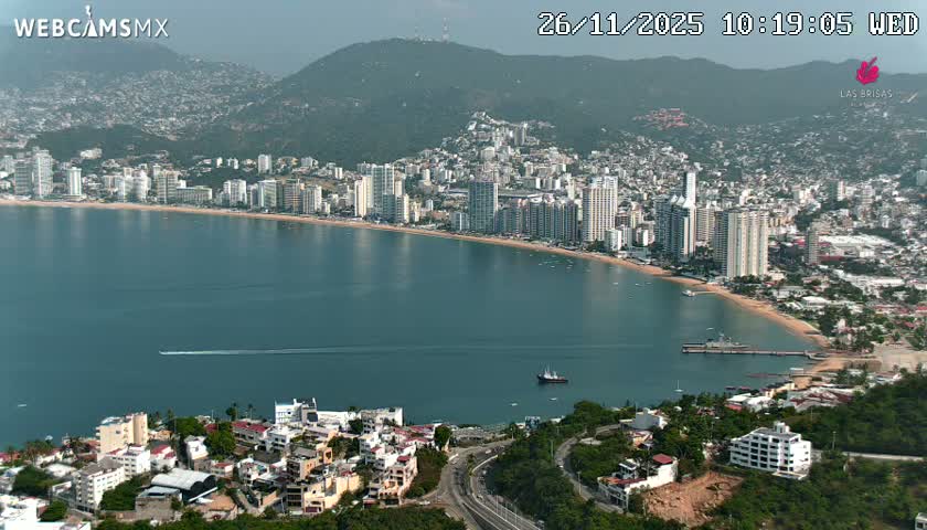 Acapulco City Skyline  Live Cam - Acapulco de Juarez, Guerrero, Mexico