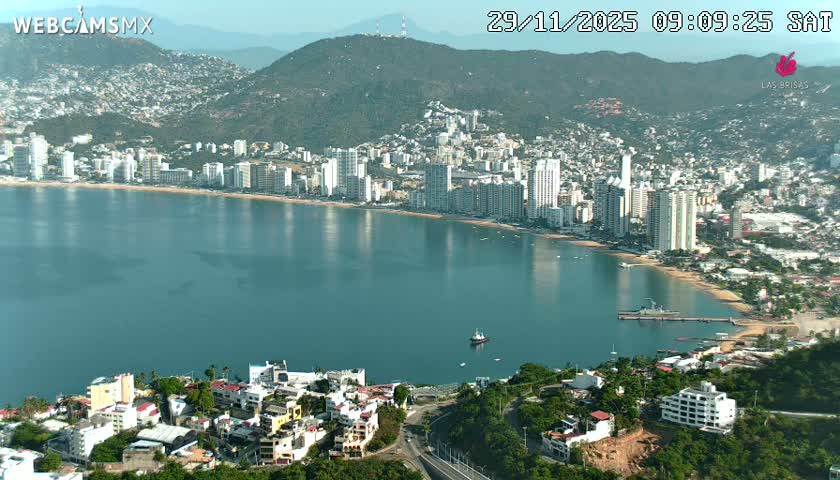 Acapulco City Skyline  Live Cam - Acapulco de Juarez, Guerrero, Mexico