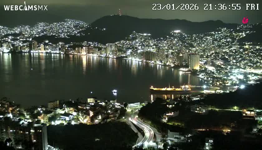 Acapulco City Skyline  Live Cam - Acapulco de Juarez, Guerrero, Mexico