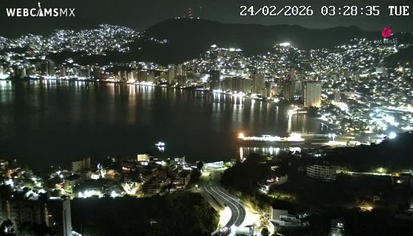 Acapulco City Skyline  Live Cam - Acapulco de Juarez, Guerrero, Mexico
