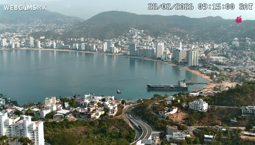 Acapulco City Skyline  Live Cam - Acapulco de Juarez, Guerrero, Mexico