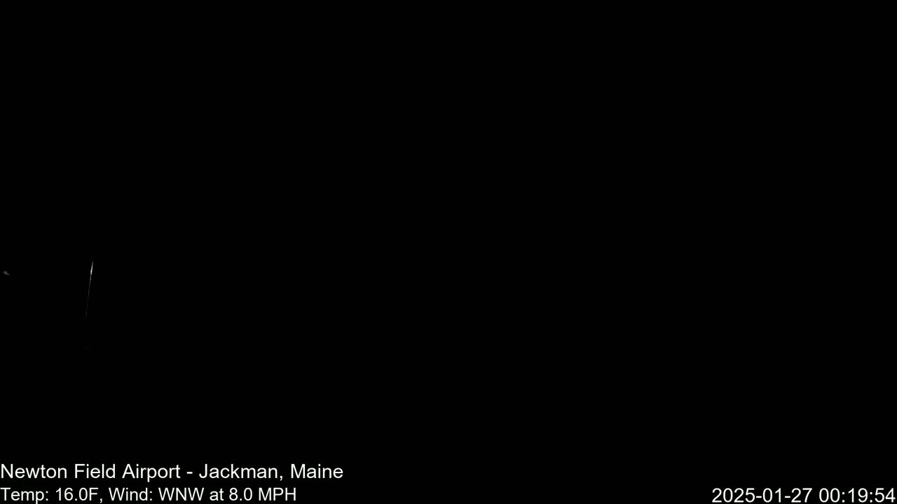 Newton Field Airport Live Cam - Jackman, Maine, USA Airport
