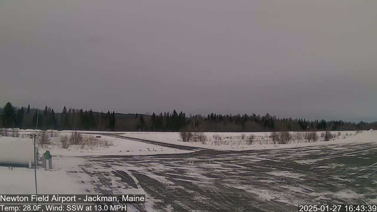 Newton Field Airport Live Cam - Jackman, Maine, USA Airport
