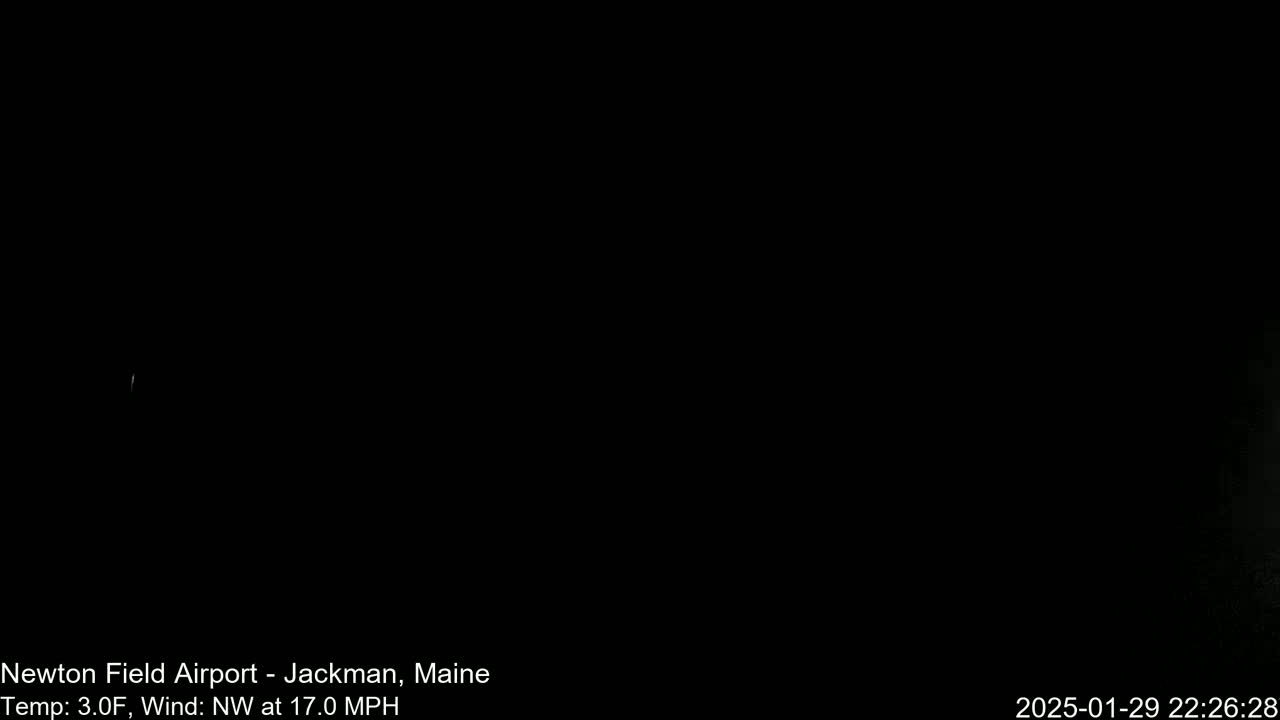 Newton Field Airport Live Cam - Jackman, Maine, USA Airport