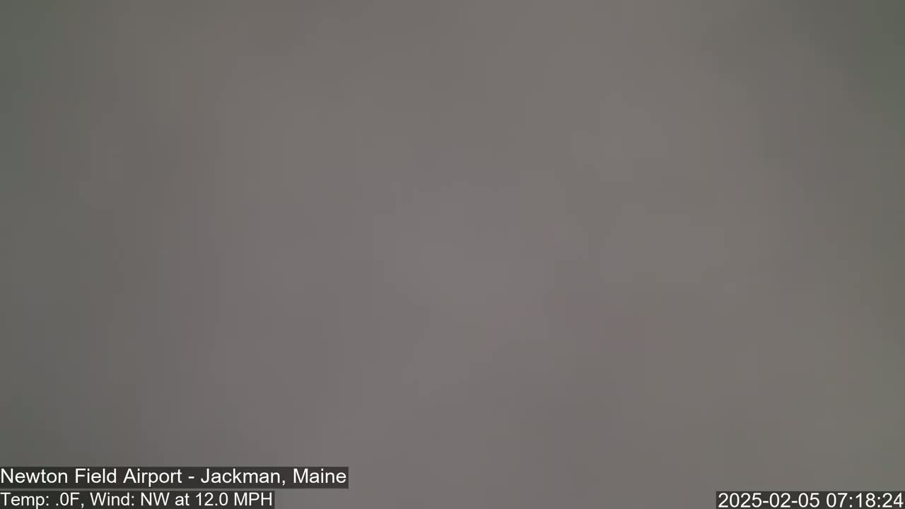 Newton Field Airport Live Cam - Jackman, Maine, USA Airport
