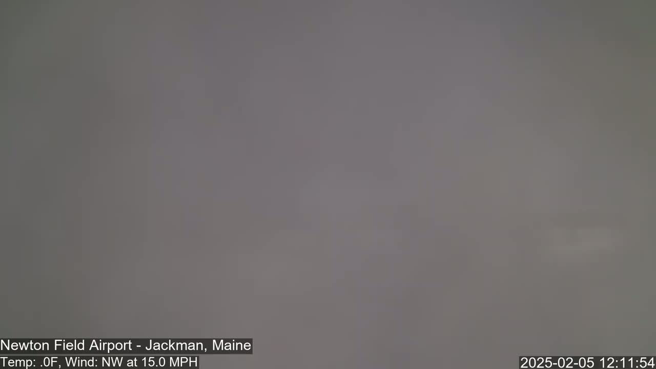 Newton Field Airport Live Cam - Jackman, Maine, USA Airport