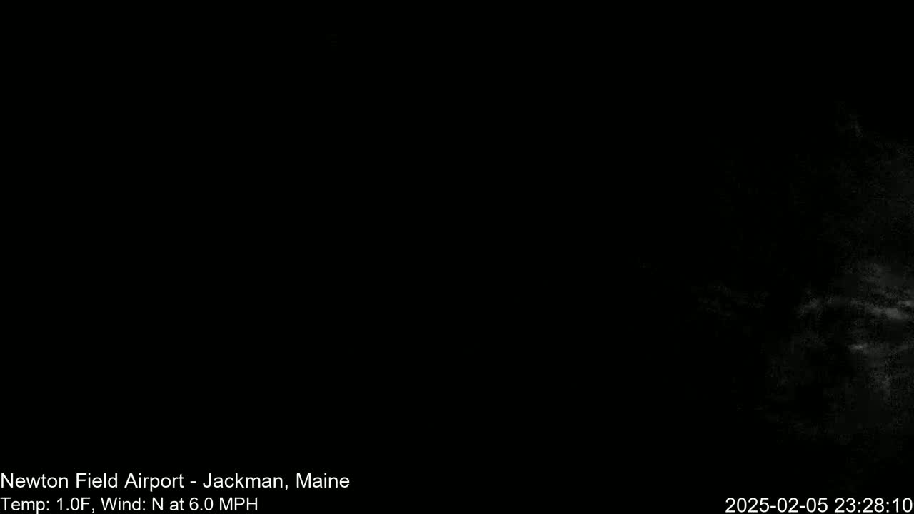 Newton Field Airport Live Cam - Jackman, Maine, USA Airport
