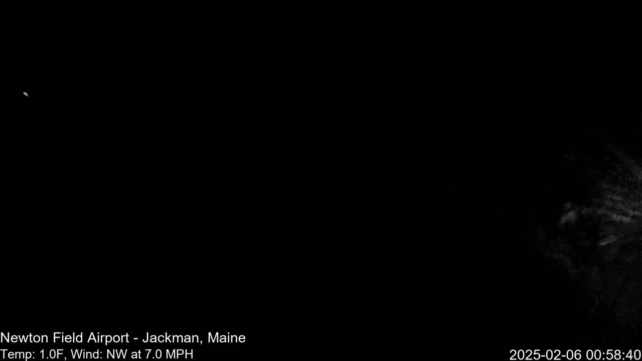 Newton Field Airport Live Cam - Jackman, Maine, USA Airport