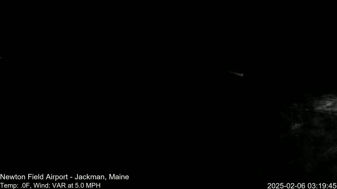 Newton Field Airport Live Cam - Jackman, Maine, USA Airport