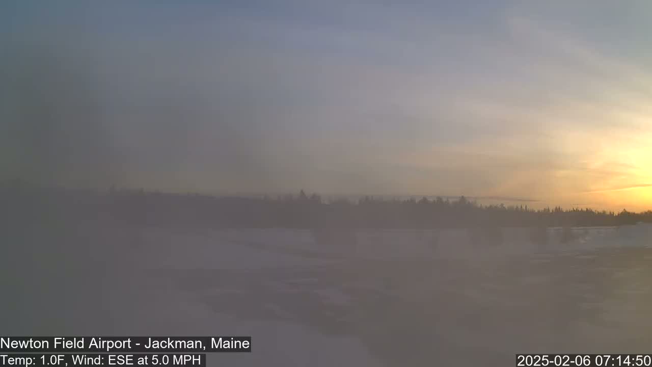 Newton Field Airport Live Cam - Jackman, Maine, USA Airport