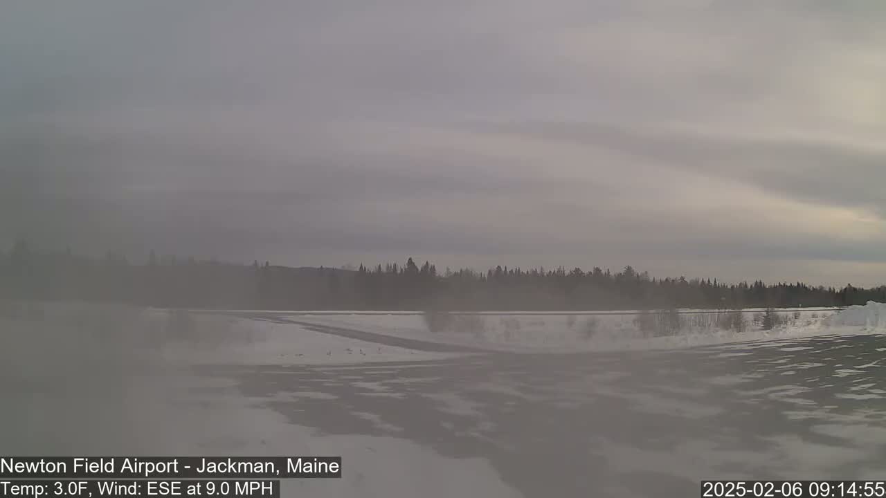 Newton Field Airport Live Cam - Jackman, Maine, USA Airport