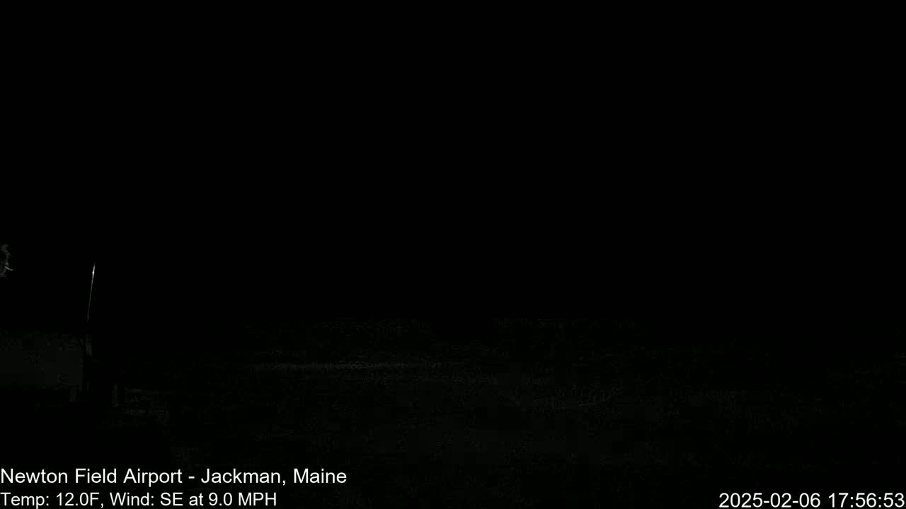 Newton Field Airport Live Cam - Jackman, Maine, USA Airport