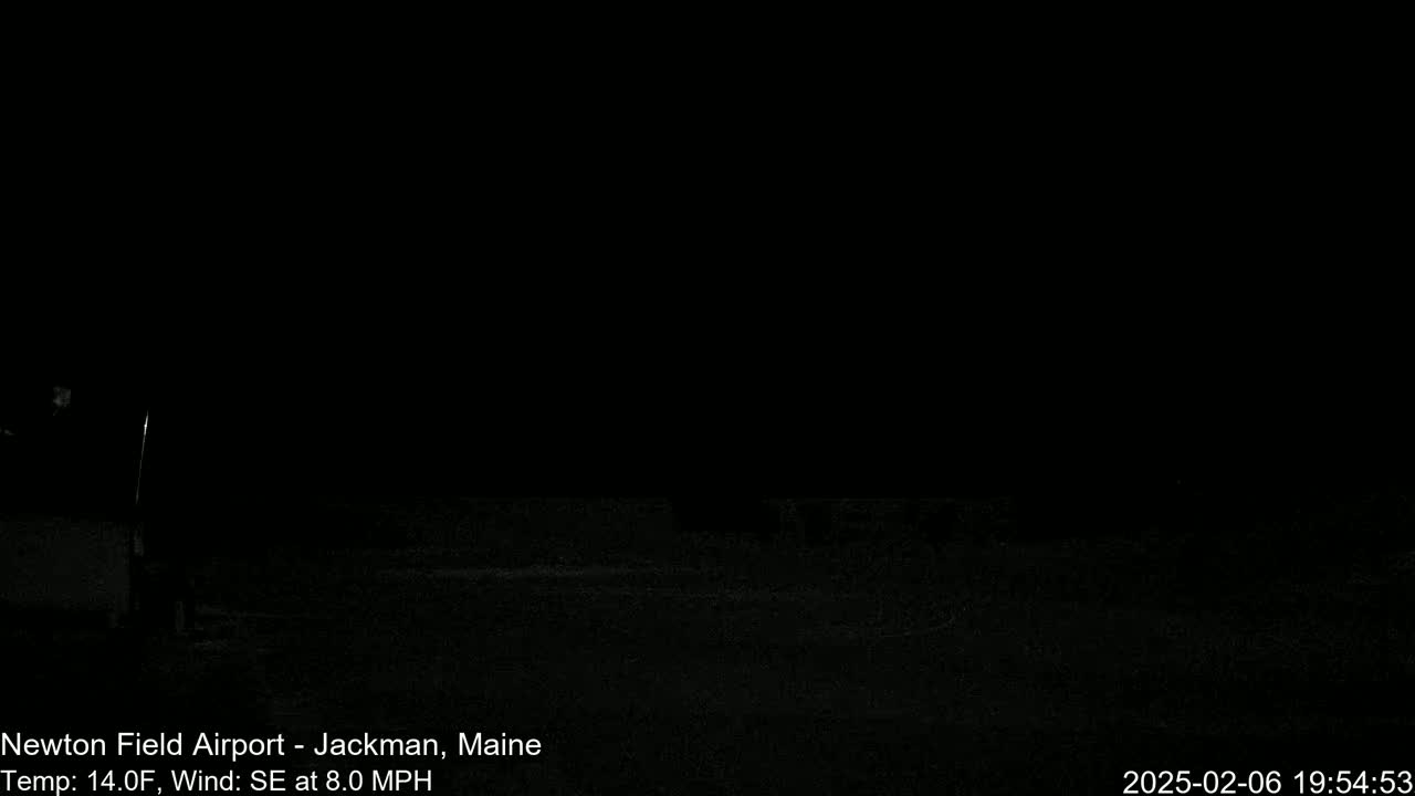 Newton Field Airport Live Cam - Jackman, Maine, USA Airport