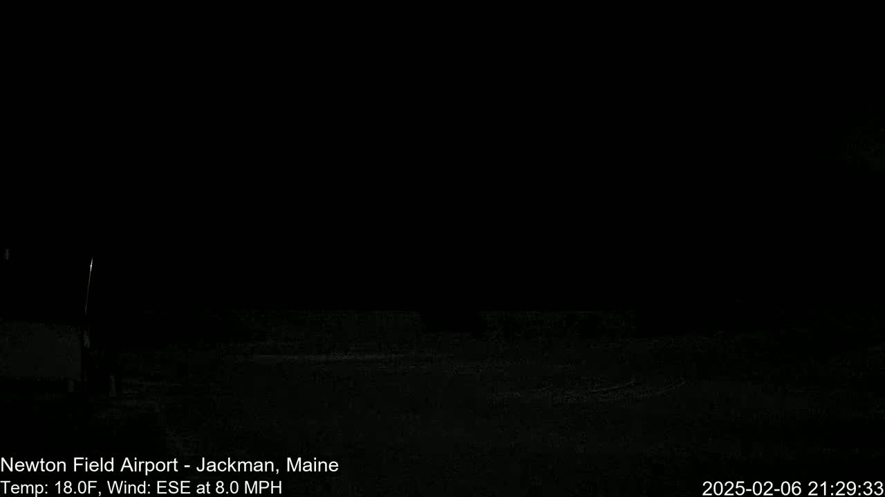 Newton Field Airport Live Cam - Jackman, Maine, USA Airport