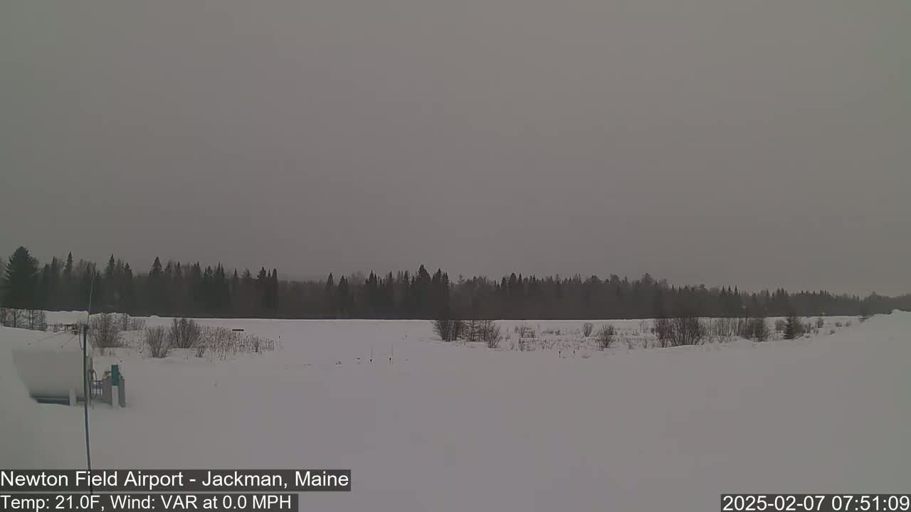 Newton Field Airport Live Cam - Jackman, Maine, USA Airport
