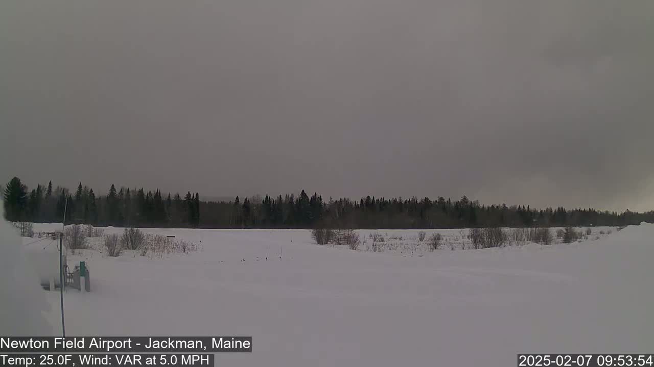 Newton Field Airport Live Cam - Jackman, Maine, USA Airport