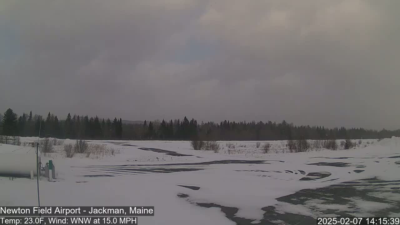 Newton Field Airport Live Cam - Jackman, Maine, USA Airport