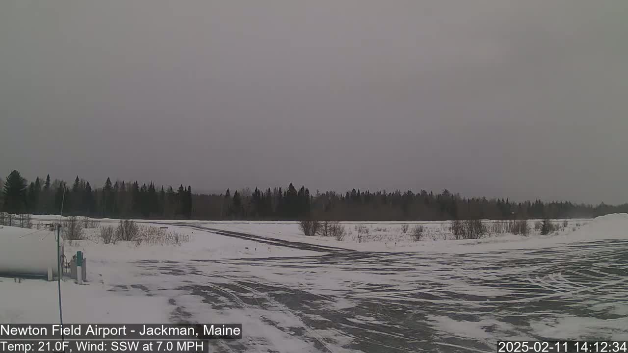Newton Field Airport Live Cam - Jackman, Maine, USA Airport