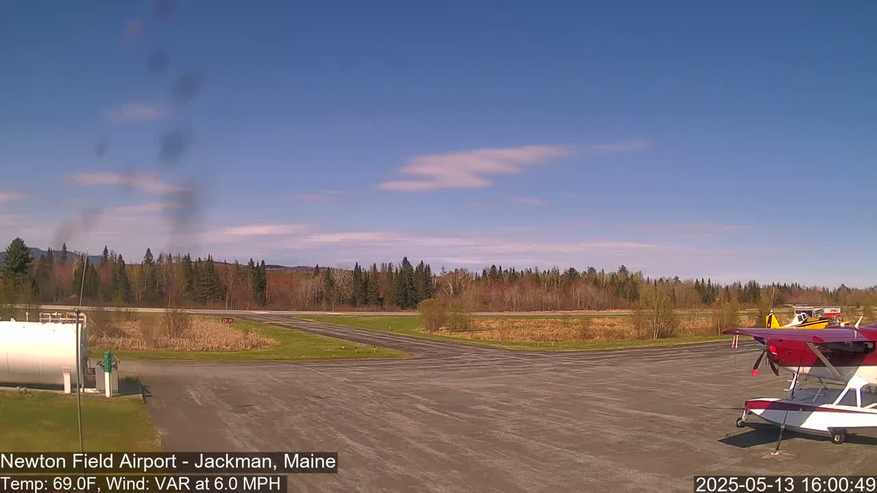 Newton Field Airport Live Cam - Jackman, Maine, USA Airport