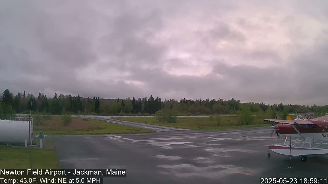 Newton Field Airport Live Cam - Jackman, Maine, USA Airport