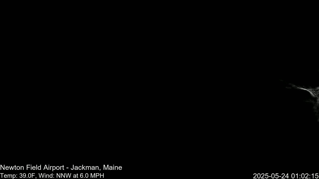 Newton Field Airport Live Cam - Jackman, Maine, USA Airport