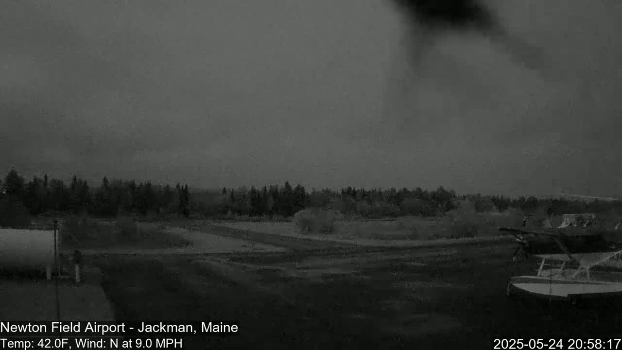 Newton Field Airport Live Cam - Jackman, Maine, USA Airport