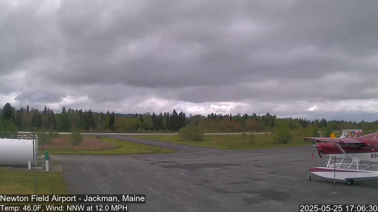 Newton Field Airport Live Cam - Jackman, Maine, USA Airport