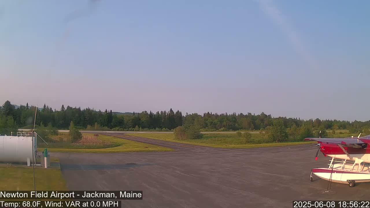 Newton Field Airport Live Cam - Jackman, Maine, USA Airport