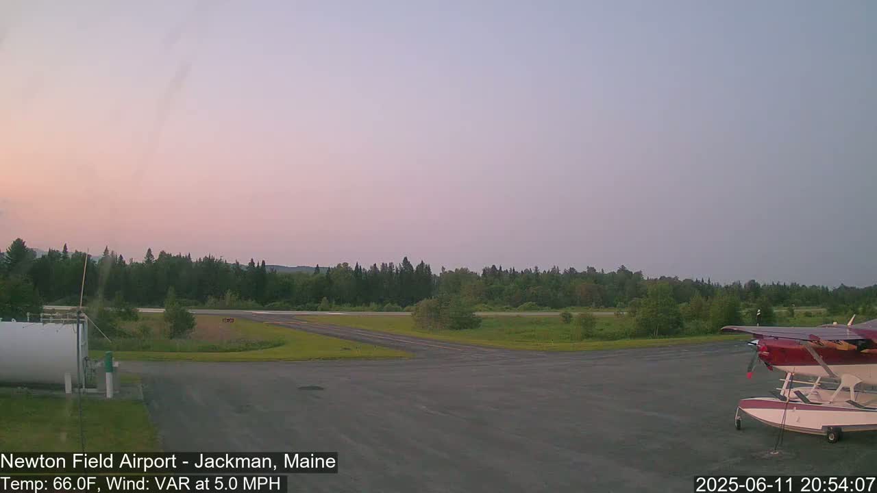 Newton Field Airport Live Cam - Jackman, Maine, USA Airport