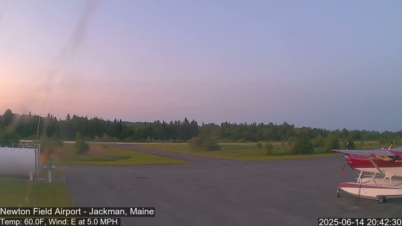 Newton Field Airport Live Cam - Jackman, Maine, USA Airport