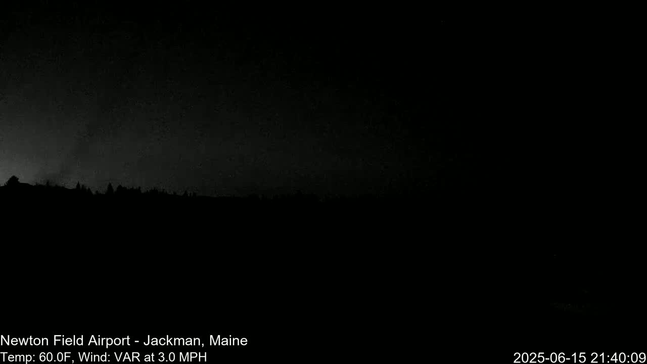 Newton Field Airport Live Cam - Jackman, Maine, USA Airport