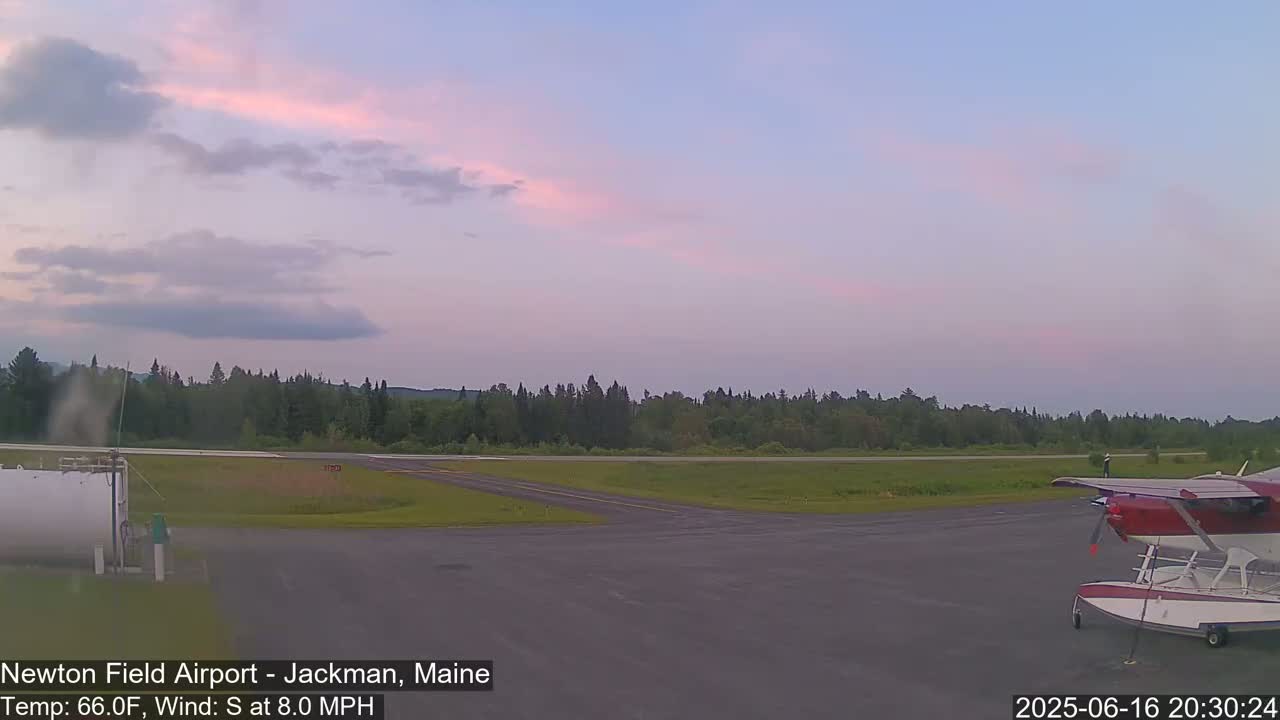 Newton Field Airport Live Cam - Jackman, Maine, USA Airport