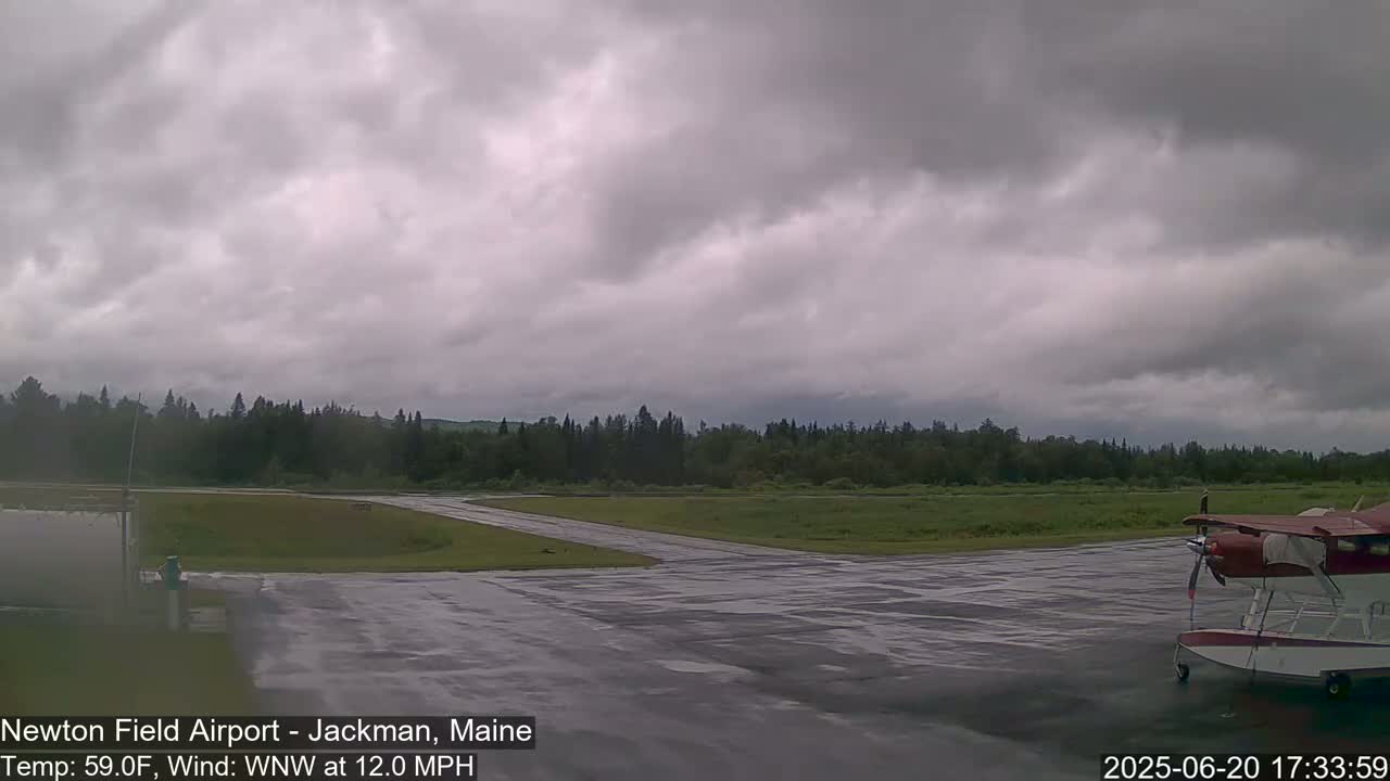 Newton Field Airport Live Cam - Jackman, Maine, USA Airport