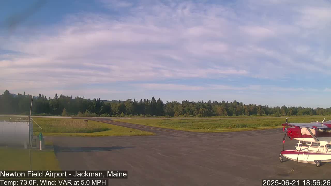 Newton Field Airport Live Cam - Jackman, Maine, USA Airport