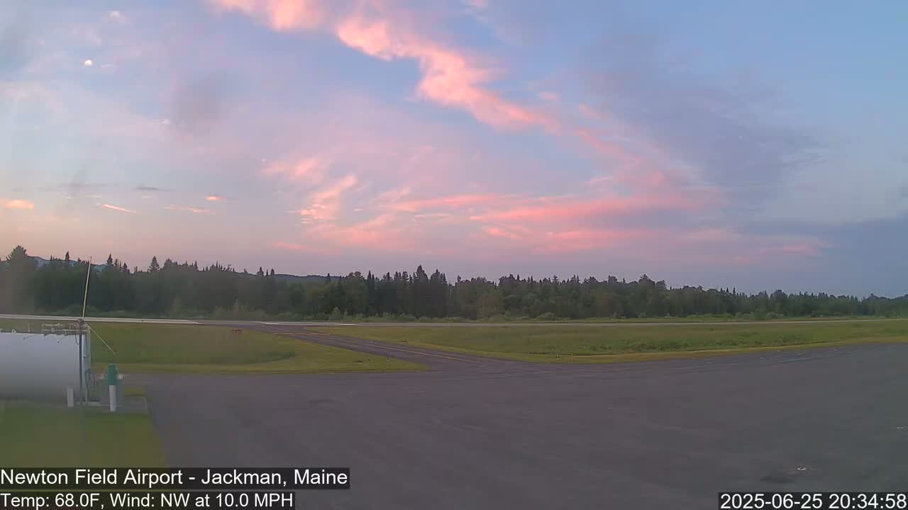 Newton Field Airport Live Cam - Jackman, Maine, USA Airport