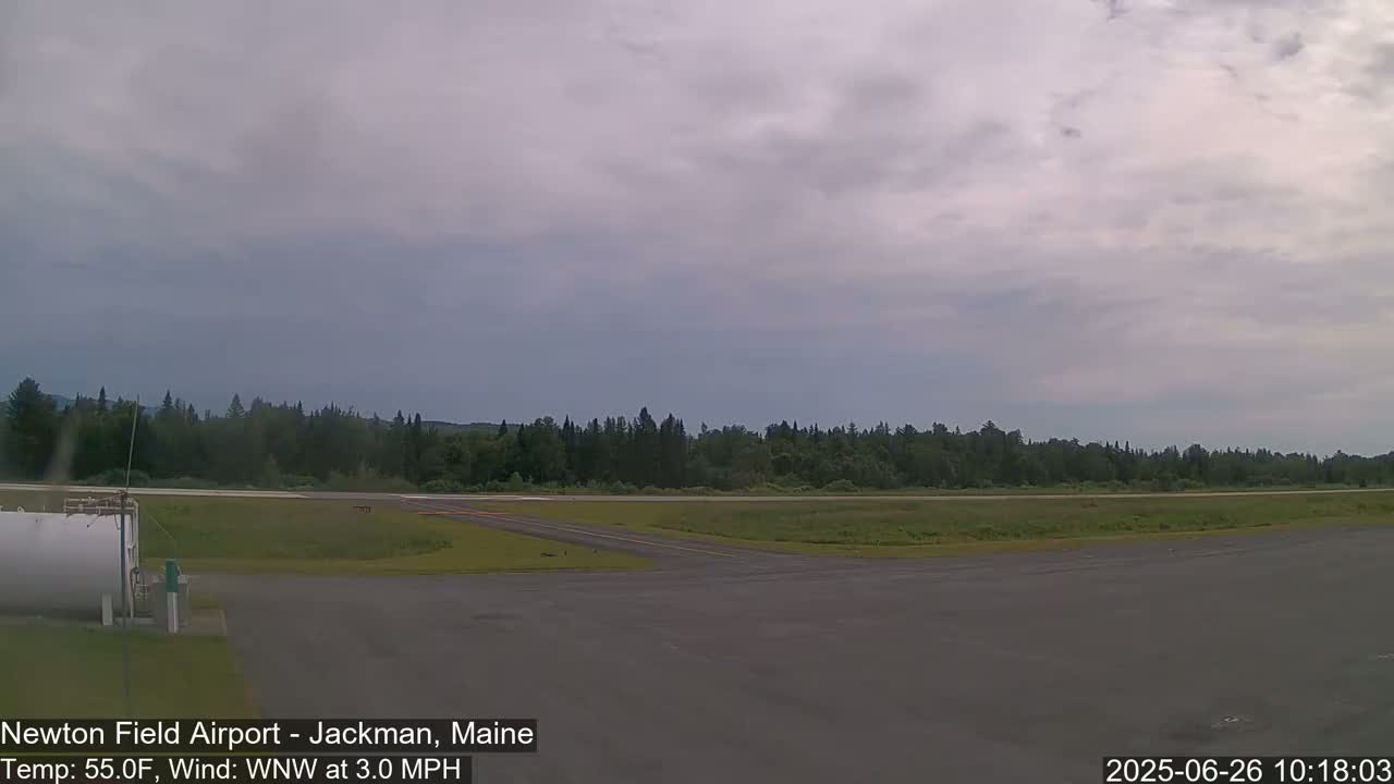 Newton Field Airport Live Cam - Jackman, Maine, USA Airport