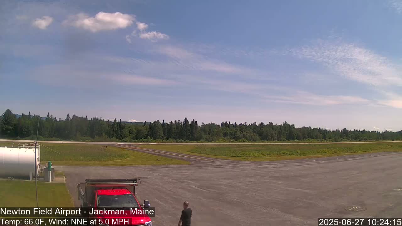 Newton Field Airport Live Cam - Jackman, Maine, USA Airport