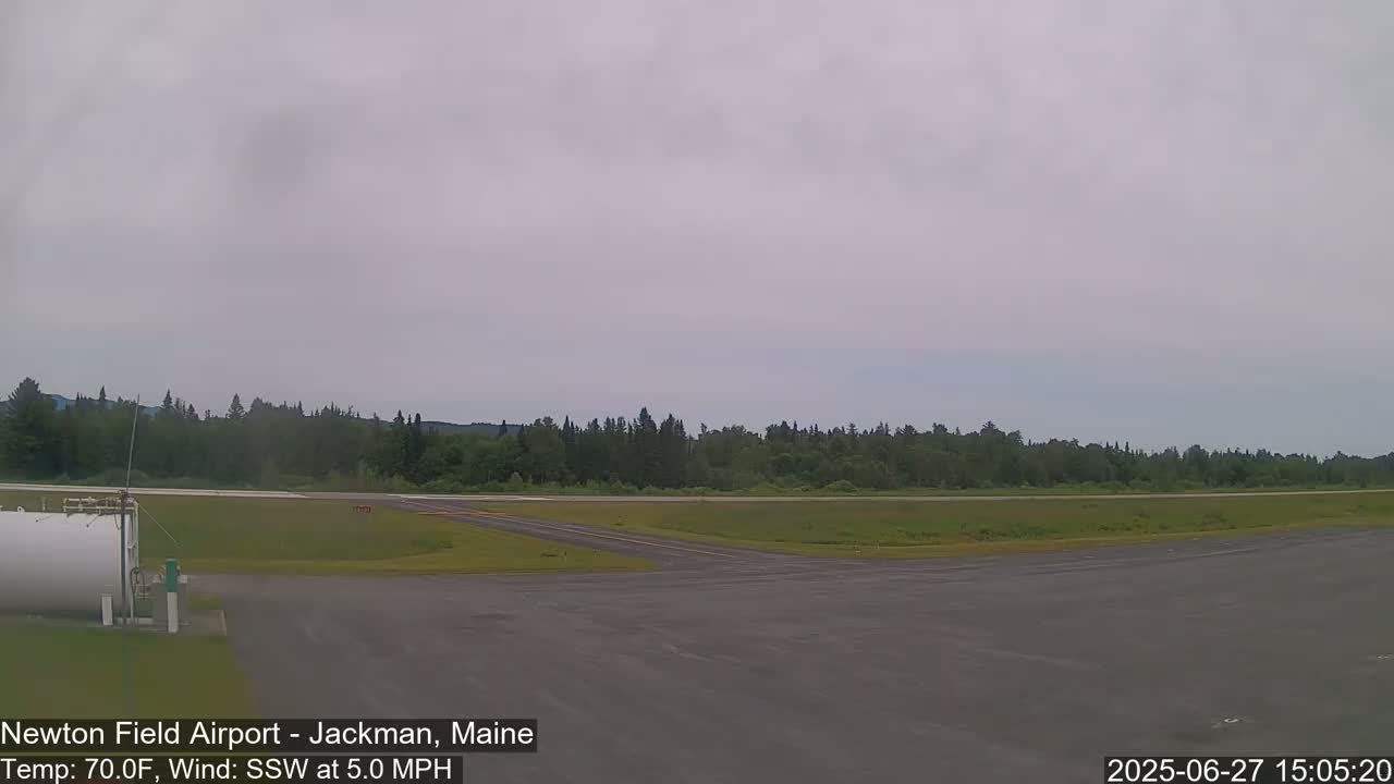 Newton Field Airport Live Cam - Jackman, Maine, USA Airport