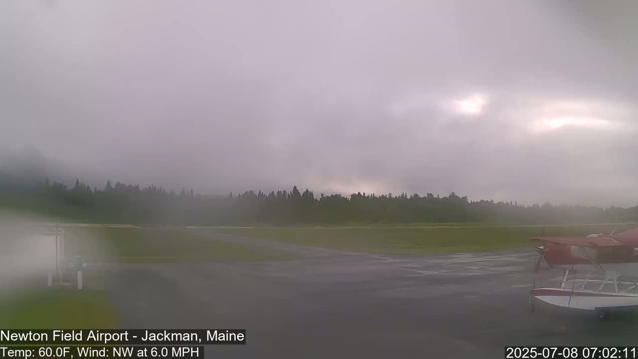 Newton Field Airport Live Cam - Jackman, Maine, USA Airport
