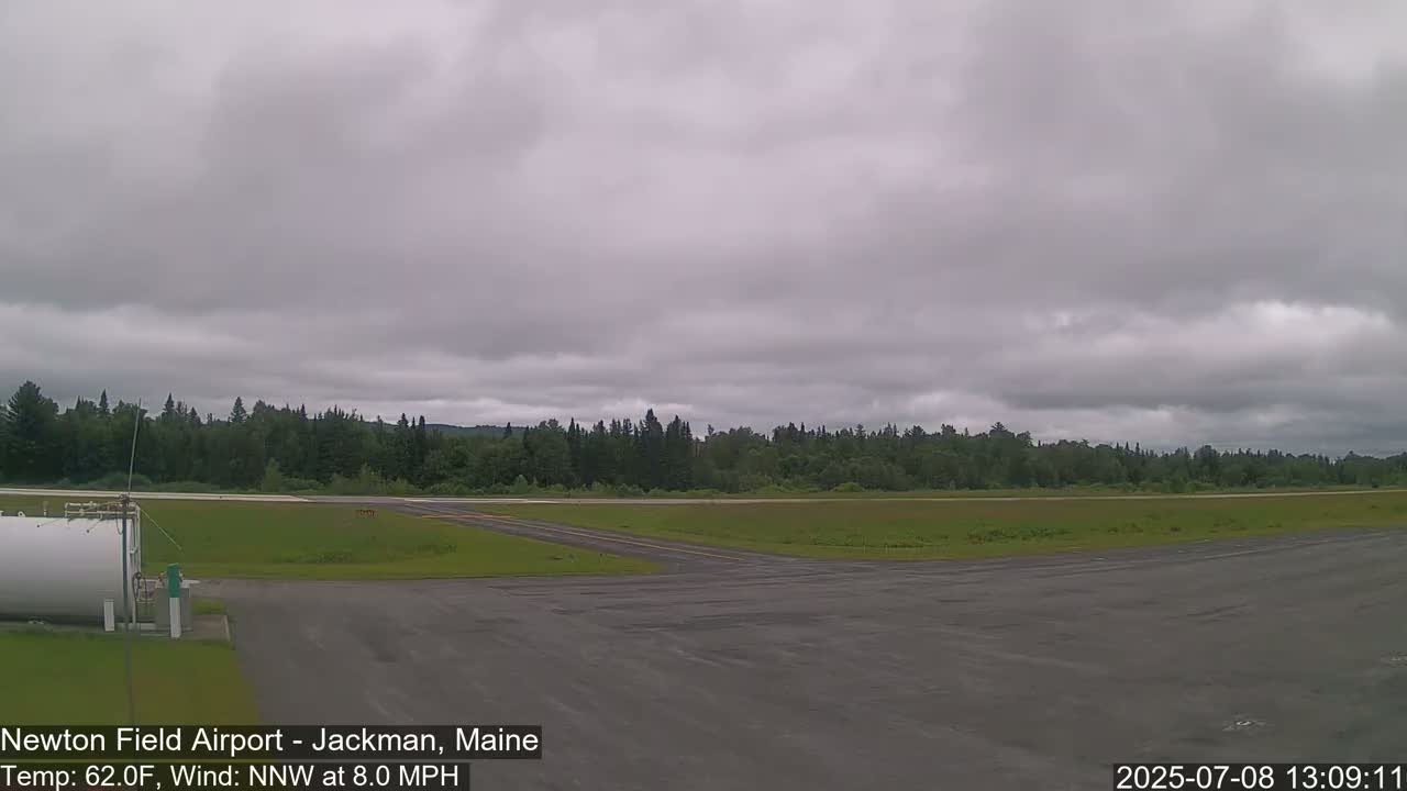 Newton Field Airport Live Cam - Jackman, Maine, USA Airport