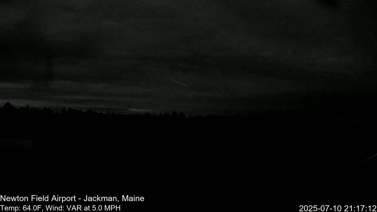 Newton Field Airport Live Cam - Jackman, Maine, USA Airport