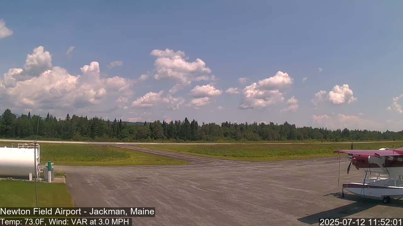 Newton Field Airport Live Cam - Jackman, Maine, USA Airport